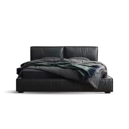 Изголовье кровати из кожи