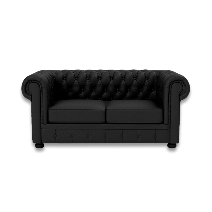Двухместный диван из кожи (1-1,4м между подлокотниками)