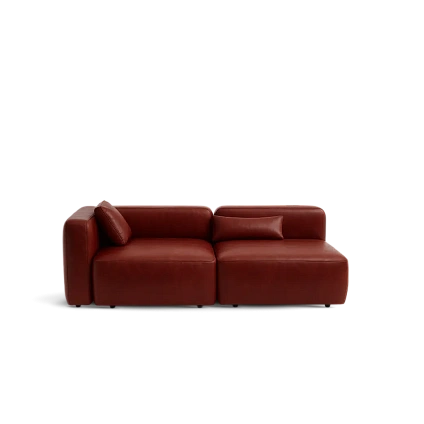 Двухместный диван из кожи (1-1,4м между подлокотниками)