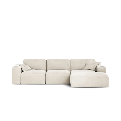 Двухместный угловой диван из любой ткани