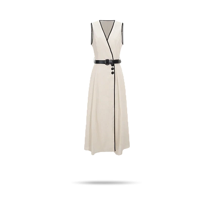 Сарафан простого кроя с отделкой