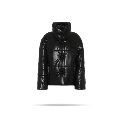 Пуховик кожаный/замшевый до 90 см