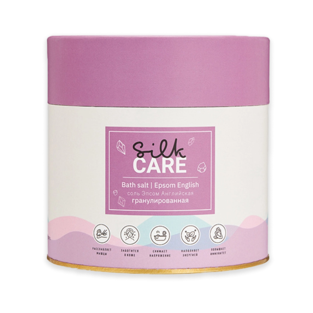 Соль для ванн Английская Epsom гранулированная, SILK CARE