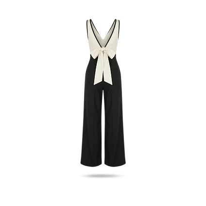 Комбинезон простого кроя с отделкой